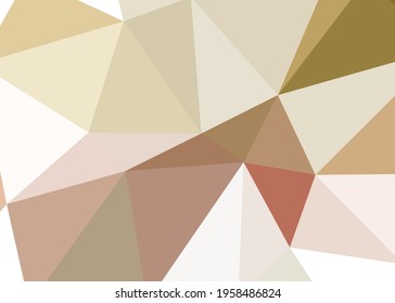 Abstract color Low-Polygones Generative Art background illustration