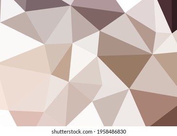 Abstract color Low-Polygones Generative Art background illustration