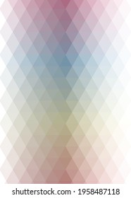 Abstract color Low-Polygones Generative Art background illustration