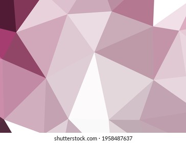 Abstract color Low-Polygones Generative Art background illustration