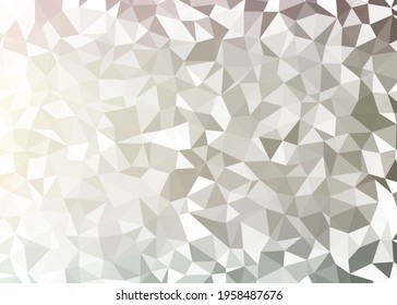 Abstract color Low-Polygones Generative Art background illustration