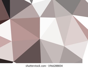 Abstract color Low-Polygones Generative Art background illustration