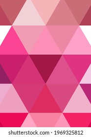 Abstract color Low-Polygones Generative Art background illustration