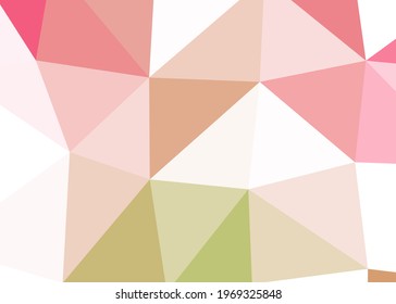Abstract color Low-Polygones Generative Art background illustration