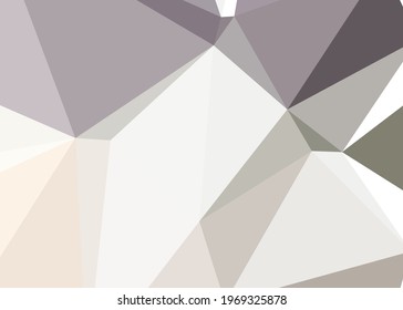 Abstract color Low-Polygones Generative Art background illustration