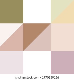 Abstract color Low-Polygones Generative Art background illustration