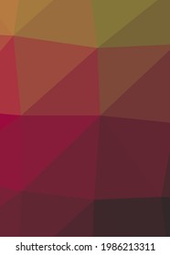 Abstract color Low-Polygones Generative Art background illustration