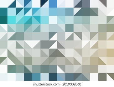 Abstract color Low-Polygones Generative Art background illustration