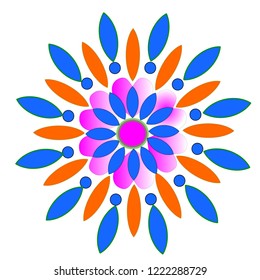 abstract color of mandala background