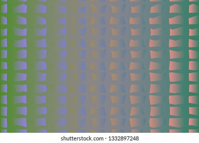 Abstract, color, mesh composition of volumetric, color angular segments on a gradient background. Vector image.