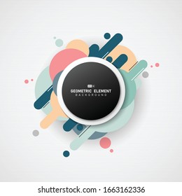 Abstract color minimal style of geometry element cover background. Use for ad, poster, cover design, print, template. illustration vector eps10