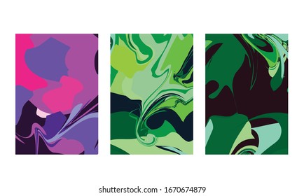 abstract color mix wall decoration