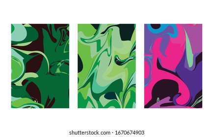 abstract color mix wall decoration