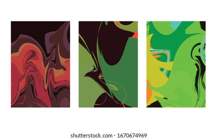abstract color mix wall decoration