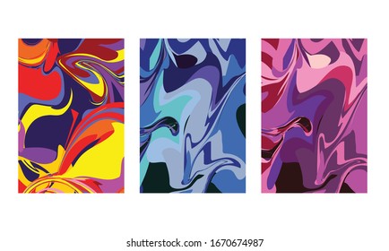 abstract color mix wall decoration