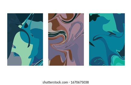 abstract color mix wall decoration