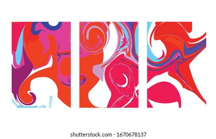 abstract color mix wall decoration