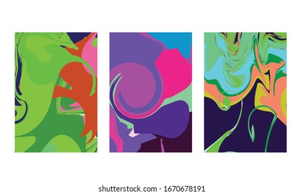 abstract color mix wall decoration