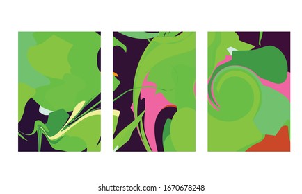 abstract color mix wall decoration