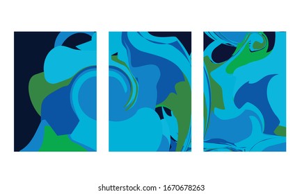 abstract color mix wall decoration