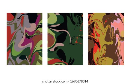 abstract color mix wall decoration