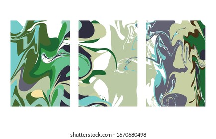 abstract color mix wall decoration