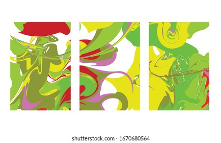 abstract color mix wall decoration