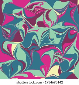 Abstract color mixing seamless pattern