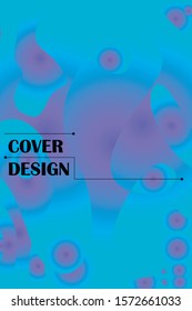 Abstract color modern geometric spots, vector background