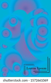 Abstract color modern geometric spots, vector background