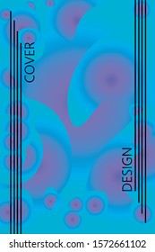 Abstract color modern geometric spots, vector background
