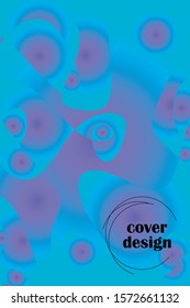 Abstract color modern geometric spots, vector background