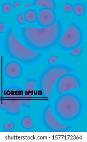 Abstract color modern geometric spots, vector background