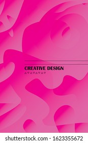 Abstract color modern geometric spots, vector background