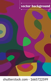 Abstract color modern geometric spots, vector background