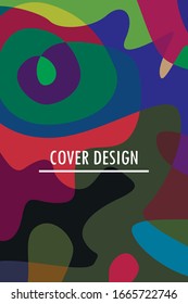 Abstract color modern geometric spots, vector background