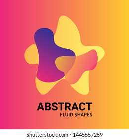 Abstract color modern graphic element. Fluid forms