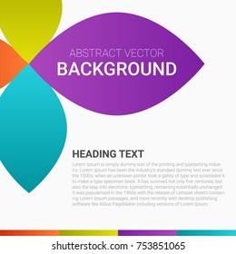 Abstract color modern vector background design.