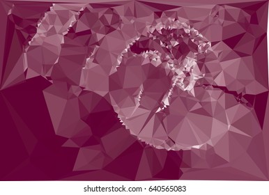 Abstract color monochrome mosaic backdrop. Geometric low polygonal background. Design element for book covers, presentations layouts, title backgrounds. Vector clip art.