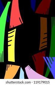 Abstract color mosaic