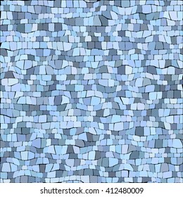 Abstract color mosaic animals vector pattern