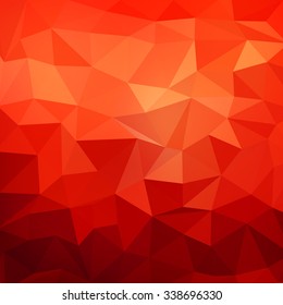 Abstract color mosaic background. Red vector background