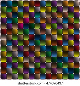 Abstract color mosaic background. Vector illustration.