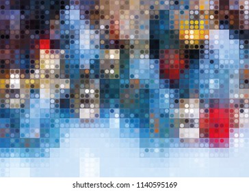 abstract color New Year colorful garland lights