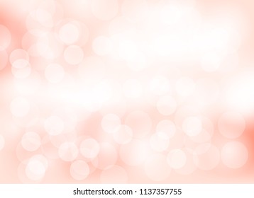 Abstract color orange bokeh blurred background. Vector design