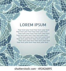 Abstract color ornaments background. Vector illustration