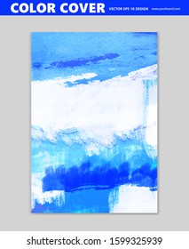 Color abstracto, fondo de vector de pintura, decoración de pared fría, plantilla de cubierta, efecto de pincel 