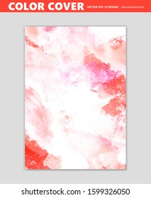 Abstract color, paint vector background, cool wall decoration, cover template, brush effect 
