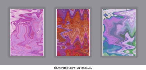 Abstract color painting. Liquid marble texture. Trendy template for poster, cover, wallpaper, screen background
