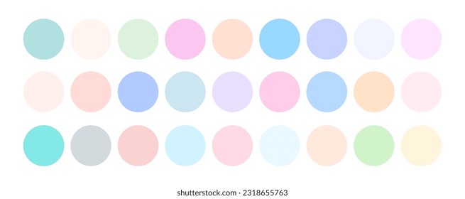 abstract color palette banner stunning collection for your design vector